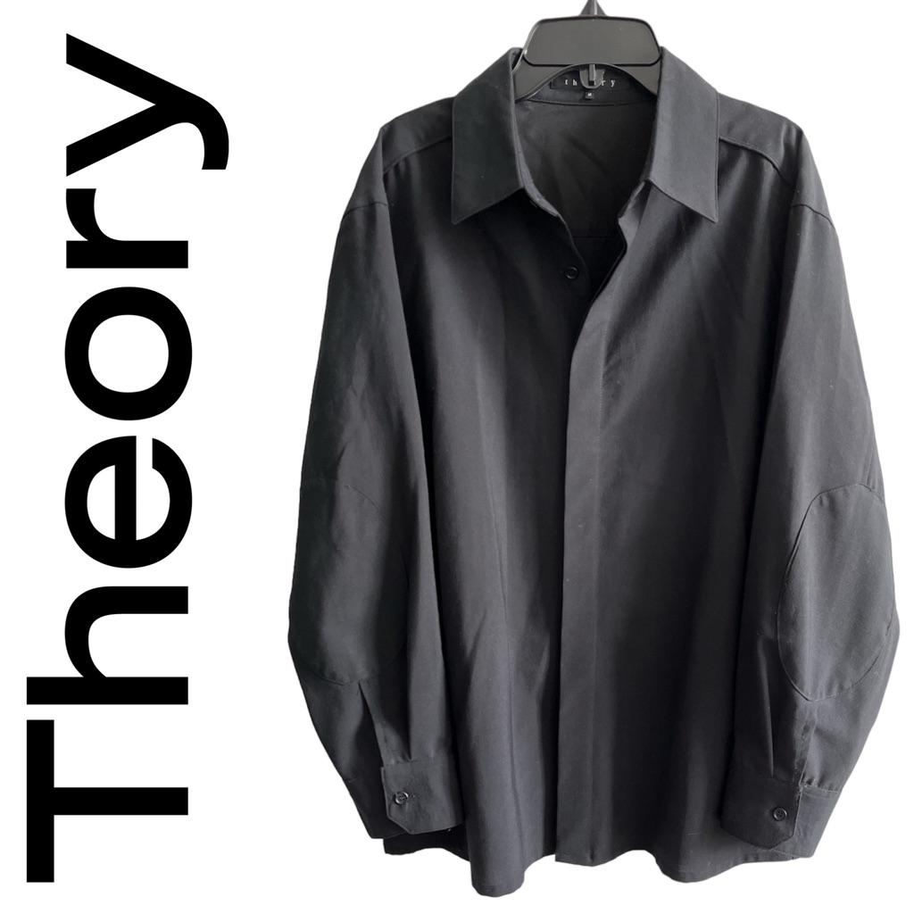 Theory Men’s Black Dress Shirt Size Medium
